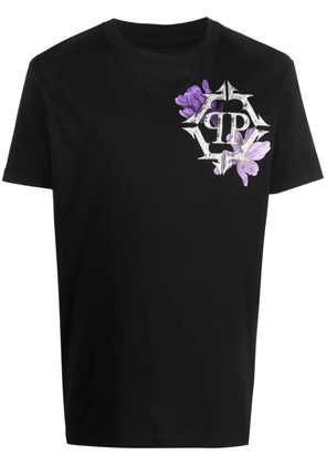 Philipp Plein logo-print cotton T-shirt - Black