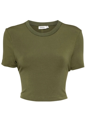 Simkhai Cinta ribbed cropped top - Green