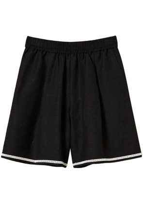 TWINSET stitch-detail shorts - Black