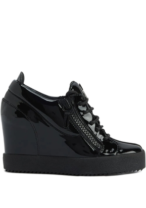 Giuseppe Zanotti Addy Wedge zip-fastening sneakers - Black