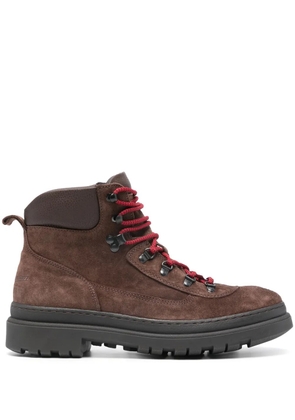 Polo Ralph Lauren lace-up suede boots - Brown
