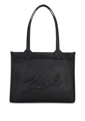Karl Lagerfeld medium K/Skuare Grainy tote bag - Black