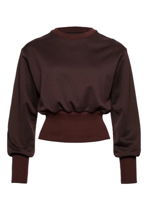 ERES Isadora cropped sweatshirt - Brown