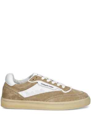 Copenhagen lace-up suede-leather sneakers - Neutrals