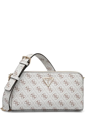 GUESS USA monogram-pattern crossbody bag - White