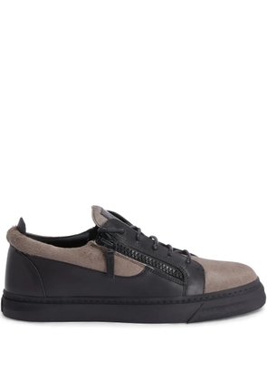 Giuseppe Zanotti Frankie double-zip low-top sneakers - Neutrals