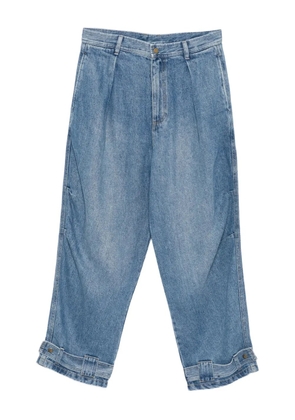 CROQUIS straight-leg rolled-edge jeans - Blue