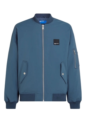 Karl Lagerfeld Jeans zip-up bomber jacket - Blue