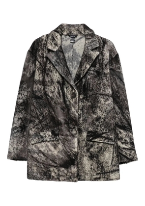 Avant Toi abstract-pattern blazer - Grey