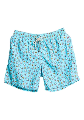 MC2 Saint Barth Krusty Burger swim shorts - Blue