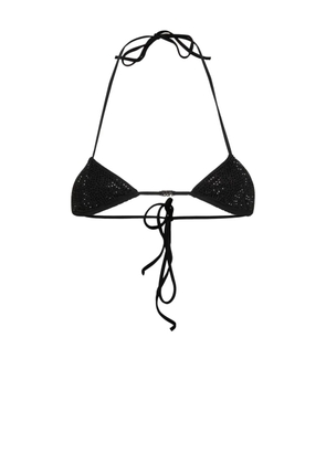 DSQUARED2 crystal-embellished bikini top - Black