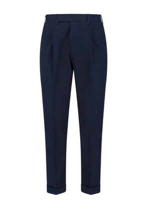 PT Torino pleated cuffed tailored trousers - Blue
