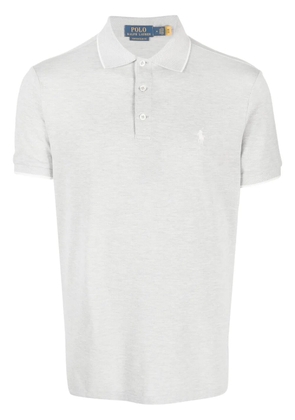 Polo Ralph Lauren embroidered-logo cotton polo shirt - Grey