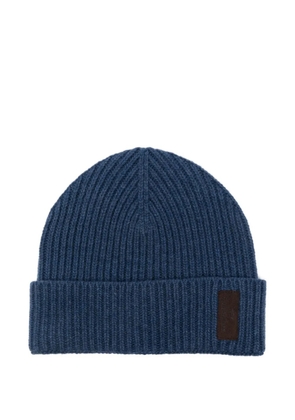 Paul & Shark ribbed-knit beanie - Blue