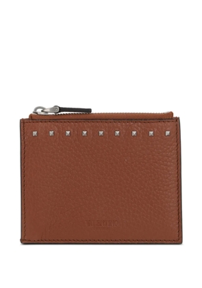 Valentino Garavani Rockstud card holder - Brown