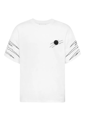 Plein Sport scratch-detail crew-neck T-shirt - White