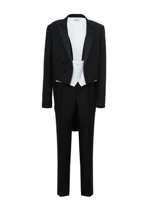 Valentino Garavani peak-lapel tailcoat suit - Black