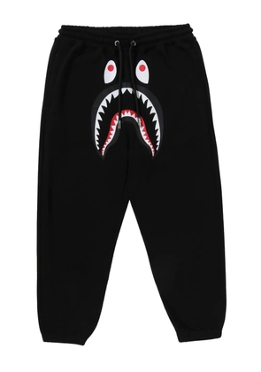 A BATHING APE® shark-head drawstring track pants - Black
