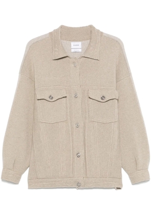 Barrie panelled cardigan - Neutrals