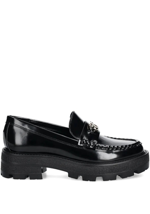 GUESS USA Yanika platform-sole logo loafers - Black