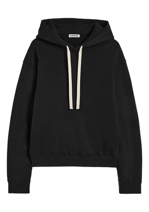 Jil Sander cotton terry hoodie - Black