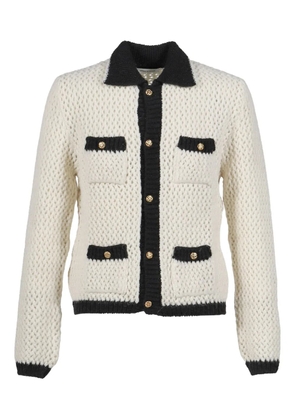Ernest W. Baker buttoned knitted cardigan - White