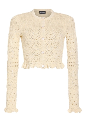 Retrofete Giuliana crochet cardigan - Neutrals