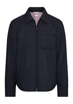Thom Browne quilted diamond-pattern jacket - Black