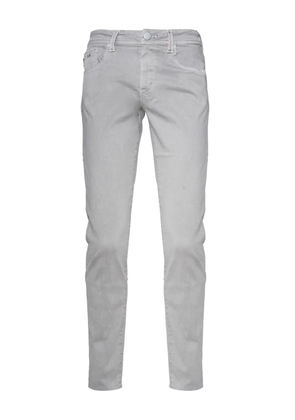 Sartoria Tramarossa zip-fly cotton trousers - Grey