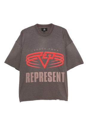 Represent logo-print T-shirt - Black