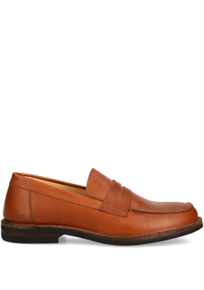 Astorflex Mokaflex penny leather loafers - Brown