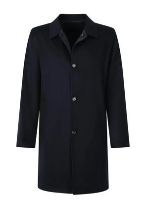 Kired button-fastening collared coat - Blue