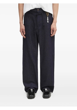 DARKPARK drawstring pearl-embellished jeans - Blue