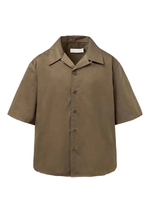 Amomento open-collar short-sleeve shirt - Brown