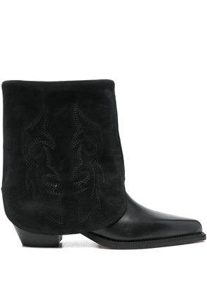 Bibi Lou 45mm embroidered boots - Black