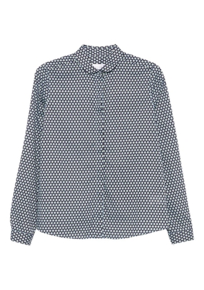 Robert Friedman buttoned patterned top - Blue