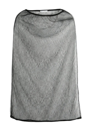 Amomento sheer skirt - Black