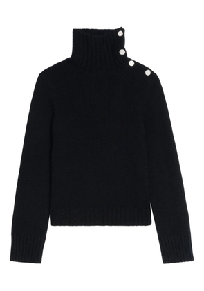 Zadig&Voltaire high-neck embellished-button sweater - Black