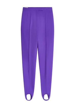 DRIES VAN NOTEN stirrup-detail pants - Purple