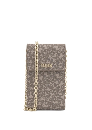 TOUS logo-pattern shoulder bag - Grey