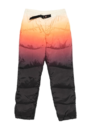 Casablanca ombré-print padded trousers - Black