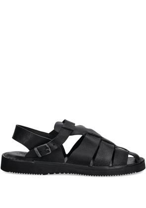 Fracap leather sandals - Black