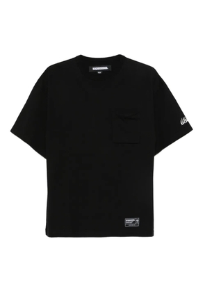 Neighborhood logo-patch T-shirt - Black