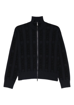 Iceberg logo-knit jacket - Blue