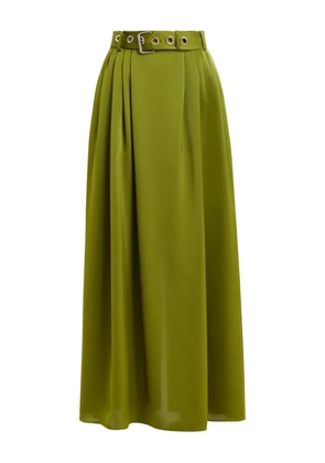 Essentiel Antwerp pleated-detail belted skirt - Green