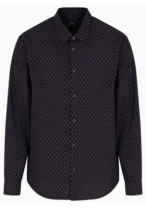 Armani Exchange polka-dot shirt - Blue