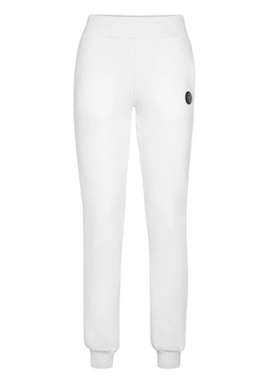 Plein Sport logo-appliqué track pants - White
