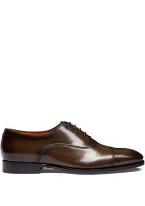 Santoni leather Oxford shoes - Brown