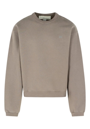 ERL crew-neck cotton sweatshirt - Neutrals