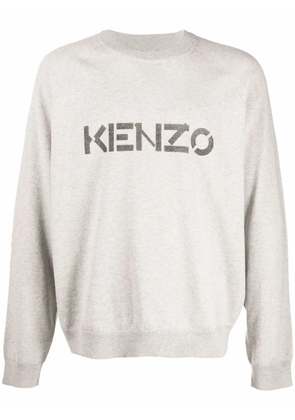 Kenzo logo crew neck jumper - Grey
